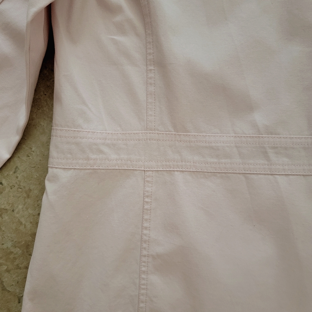 NWOT XL 100% Cotton Button-Front Shirt Jacket in Soft Pink Christopher & Banks - Picture 12 of 14